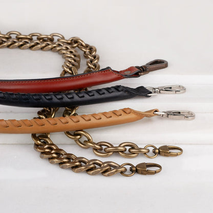 Urban Equestrian  Chunky Curb Antique Brass Chain Strap