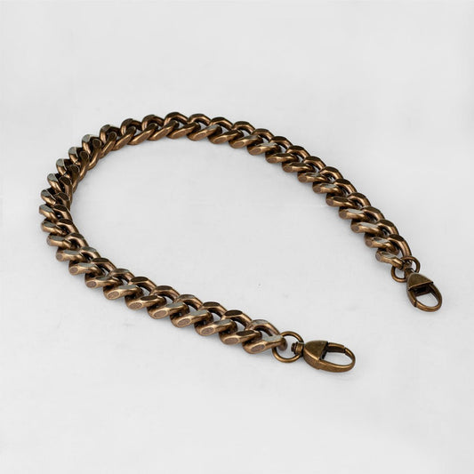 Urban Equestrian  Chunky Curb Antique Brass Chain Strap