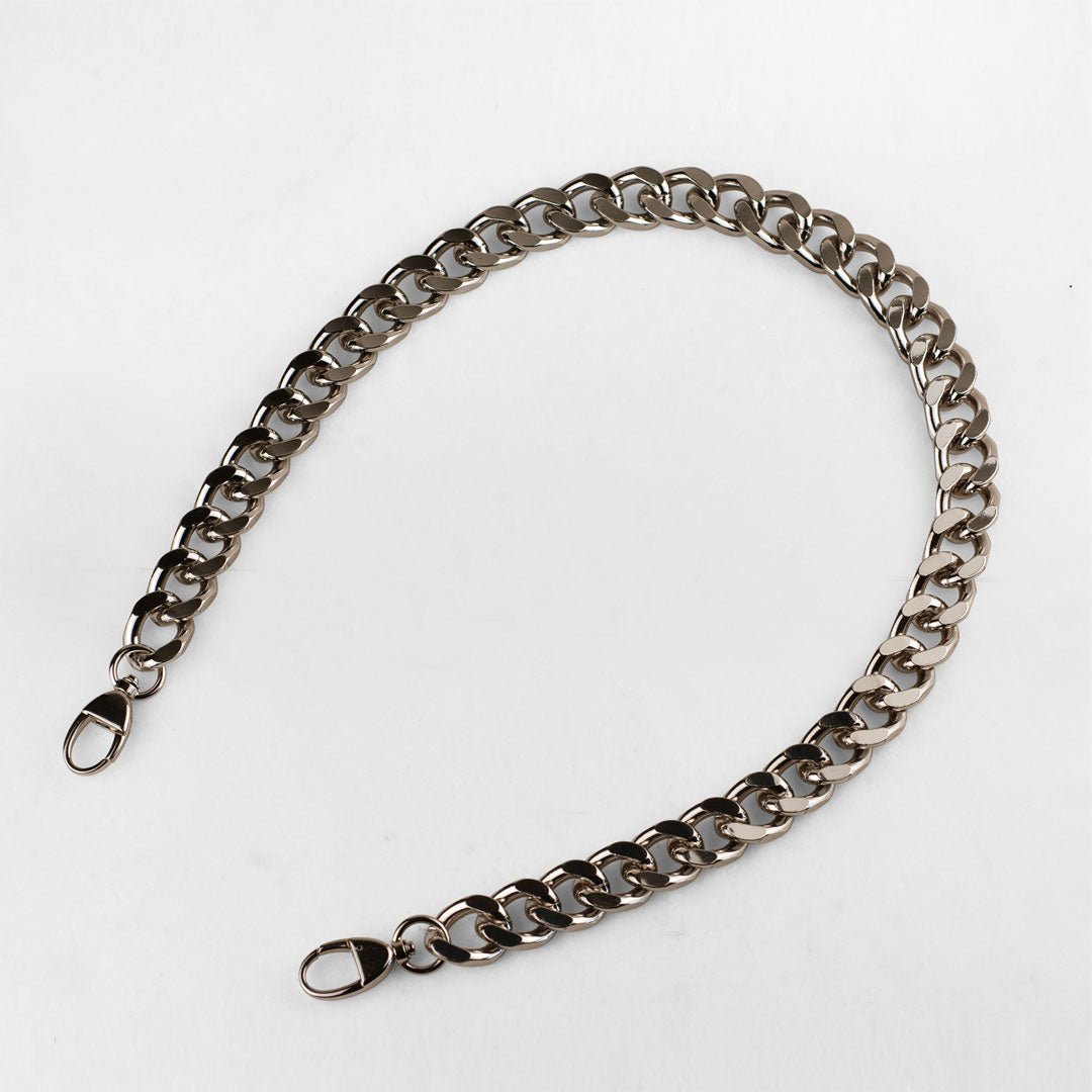 Urban Equestrian  Chunky Curb Nickel Finish Chain Strap