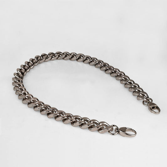 Urban Equestrian  Chunky Curb Nickel Finish Chain Strap