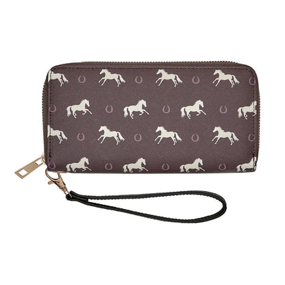 AWST Int'l "Lila" Horses & Horseshoes Clutch Wallet