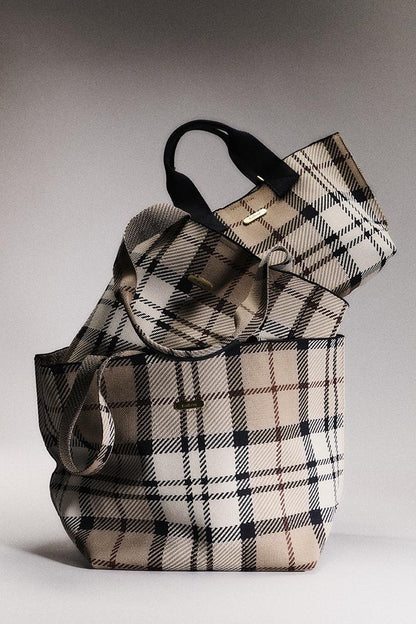 Barbour Layla Tartan Large Tote Bag