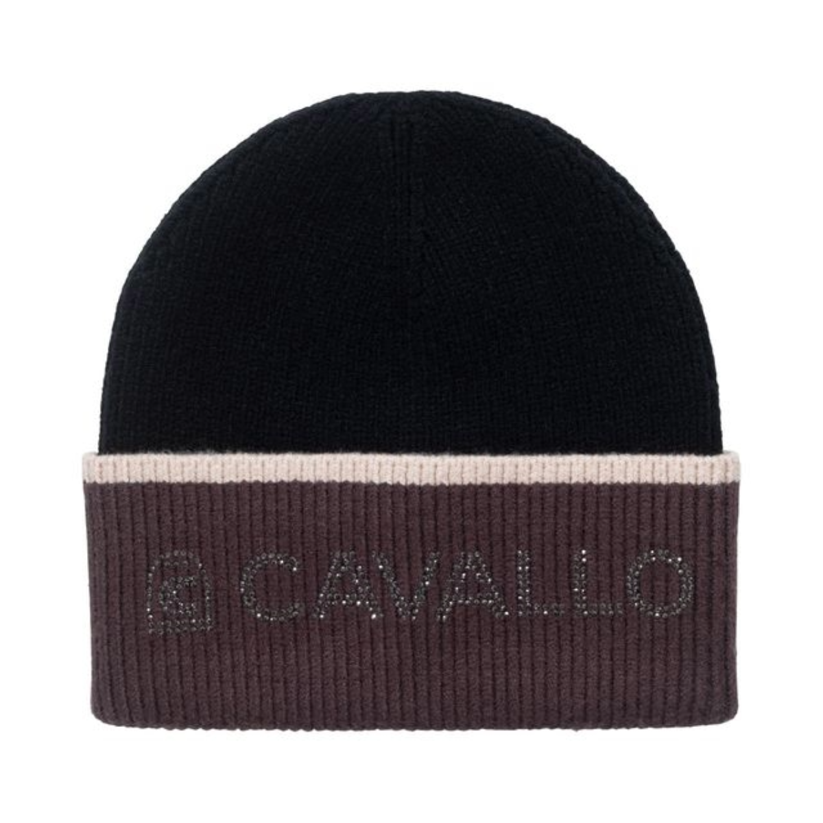 Cavallo Women's Cavaldina Knitted Hat-Black-Front View