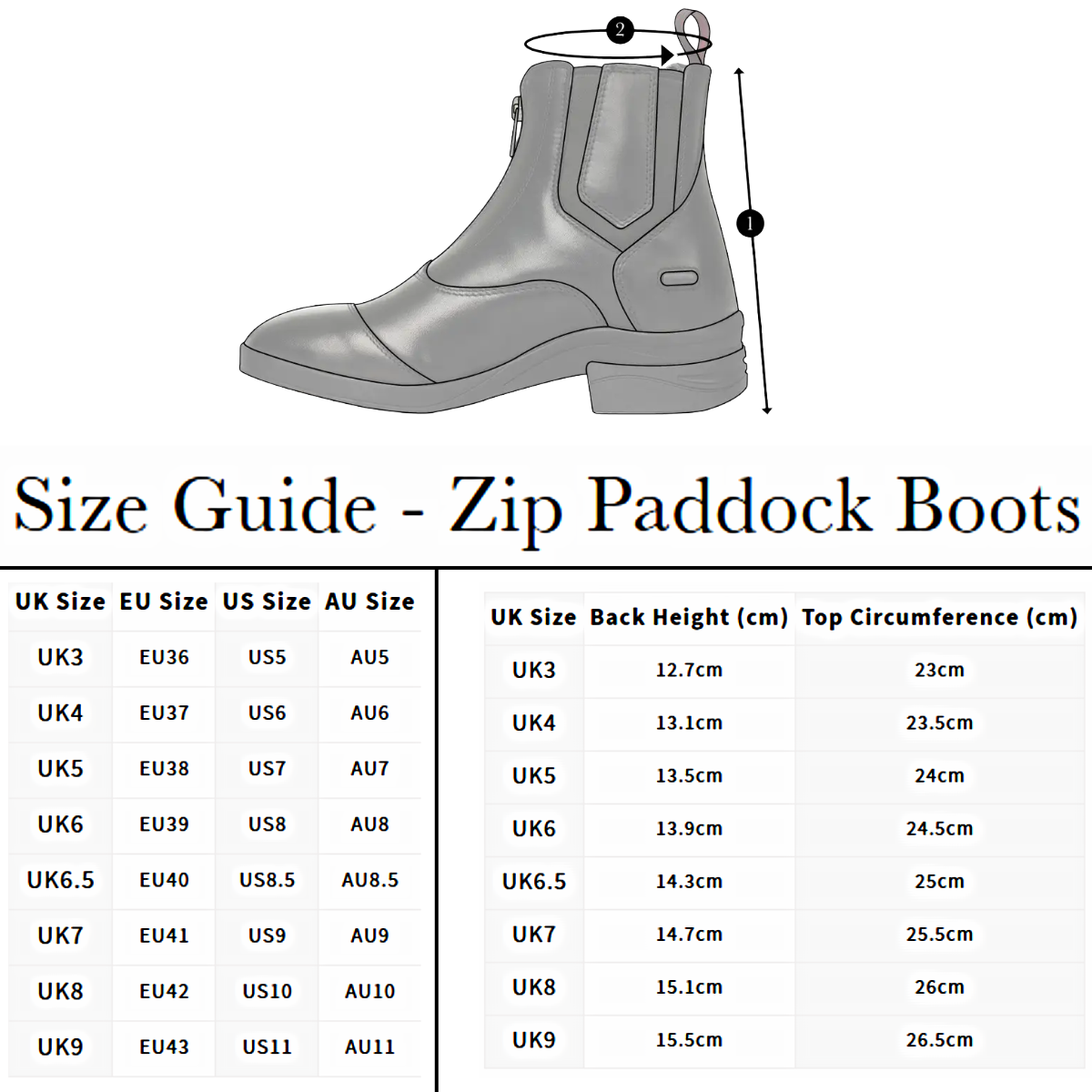 LeMieux Zip Paddock Boot