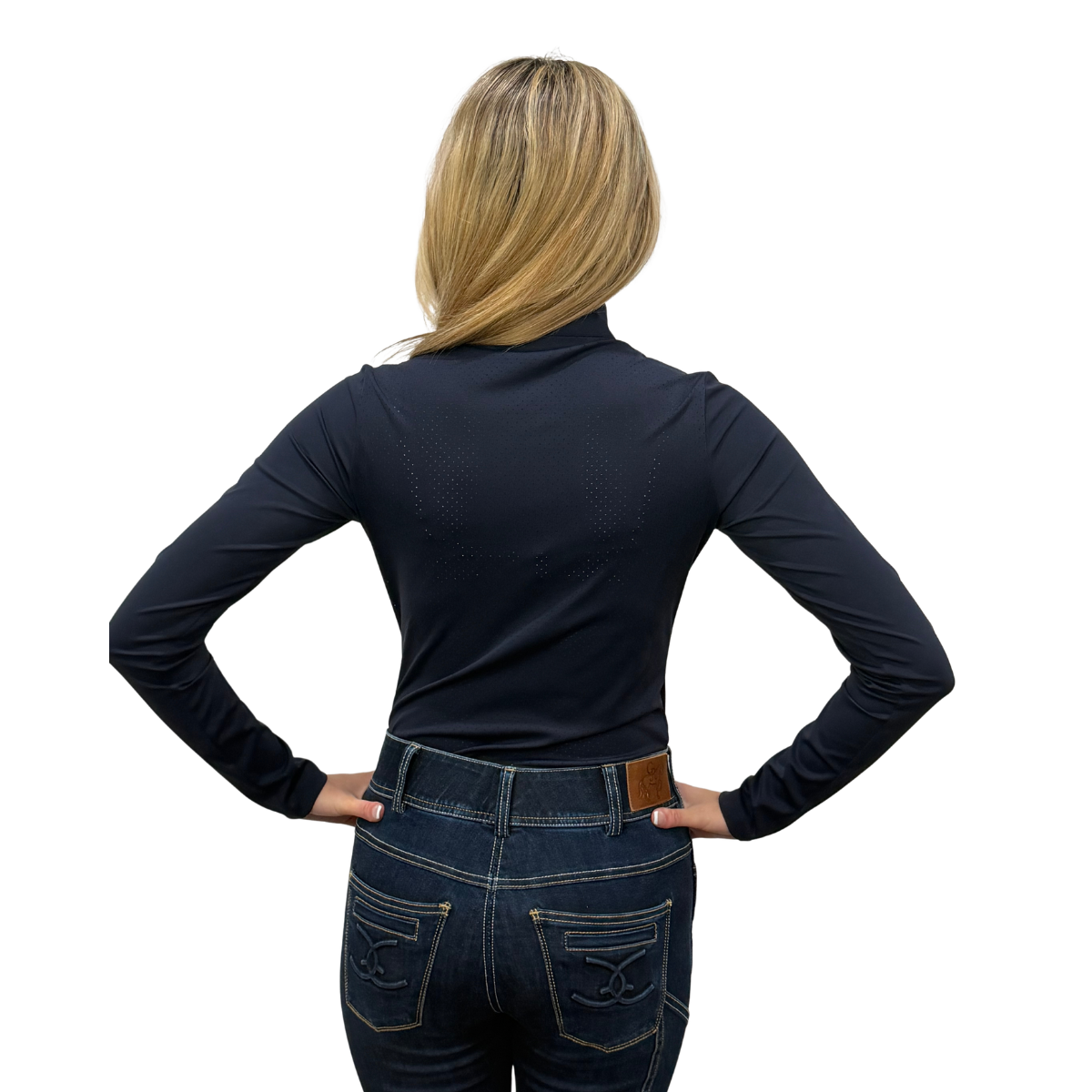 TKEQ Women's Logan Perforated Long Sleeve Competition Top