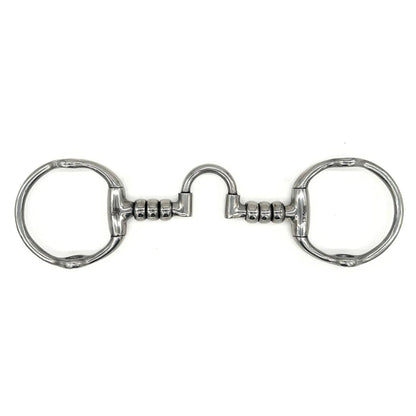Jake Adams Stainless Steel Cherry Roller Fixed Gag with Low Correction Port Bit