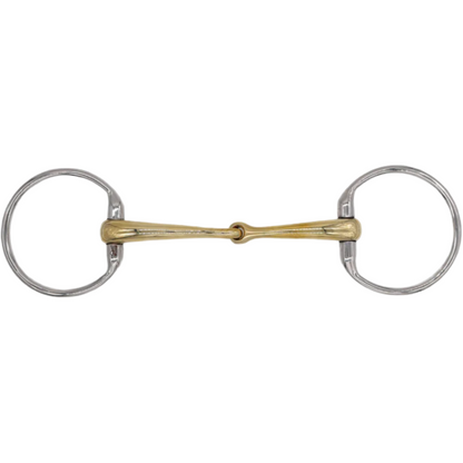 AJR Single Jointed Golden Ease Eggbutt Bit