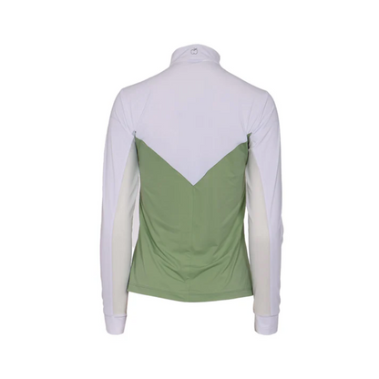 Dapplebay Women's Lady 1/4 Zip Long Sleeve Show Shirt