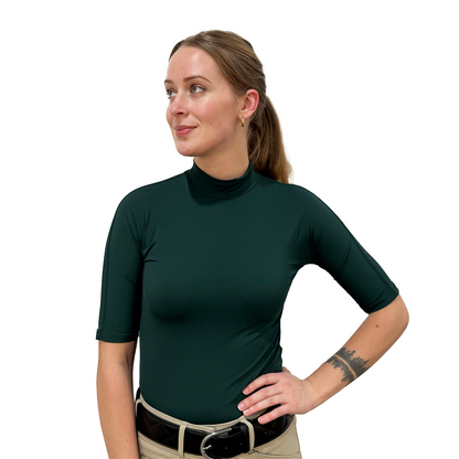 Tailored Sportsman Ladies Icefil Mock Neck Short Sleeve Sun Shirt
