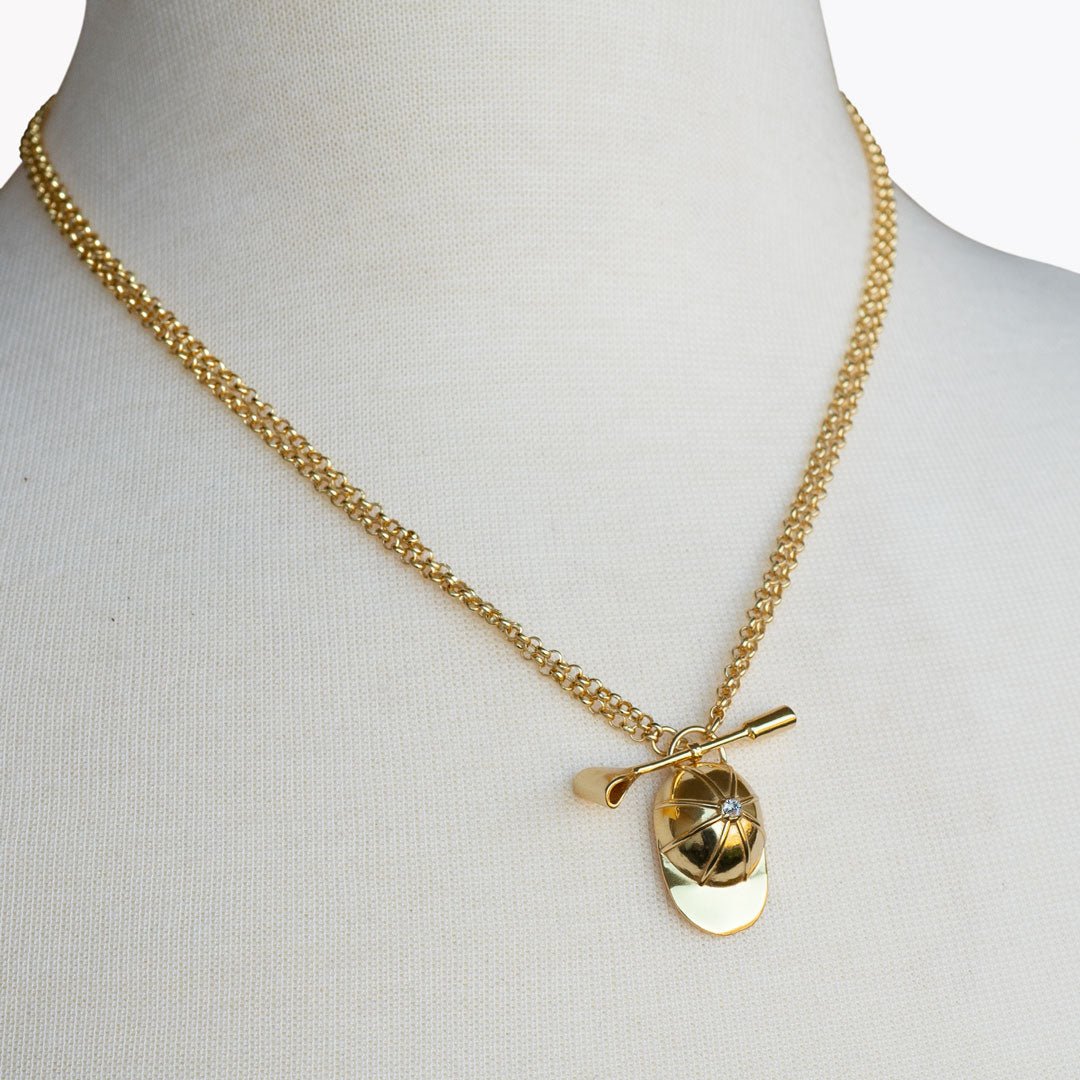 Urban Equestrian Derby Day - Jockey Necklace in Gold