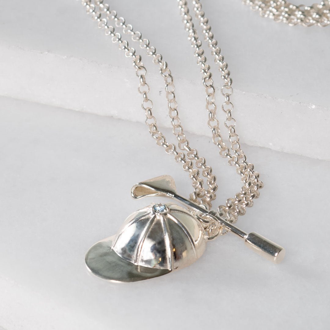 Urban Equestrian  Derby Day - Jockey Necklace in Silver