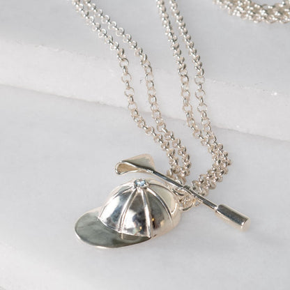 Urban Equestrian  Derby Day - Jockey Necklace in Silver