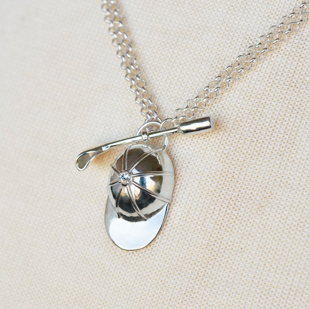 Urban Equestrian  Derby Day - Jockey Necklace in Silver