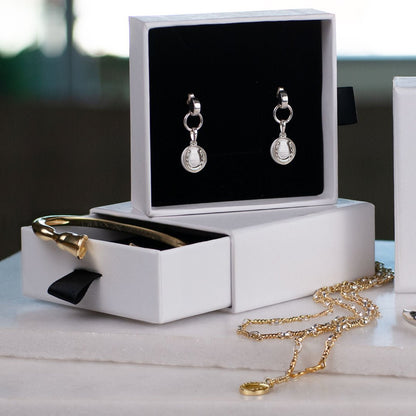 Dorado - Horseshoe Coin Earring in Silver