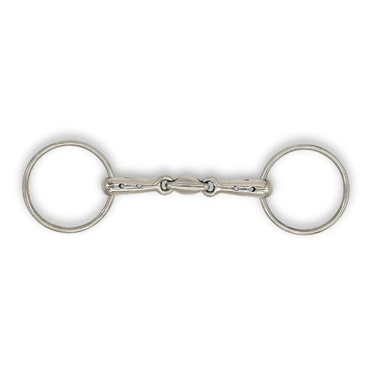 Jake Adams Double Jointed Whistle Mouth Loose Ring Bit