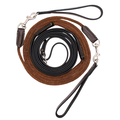 Jake Adams Draw Reins with Leather and Cord