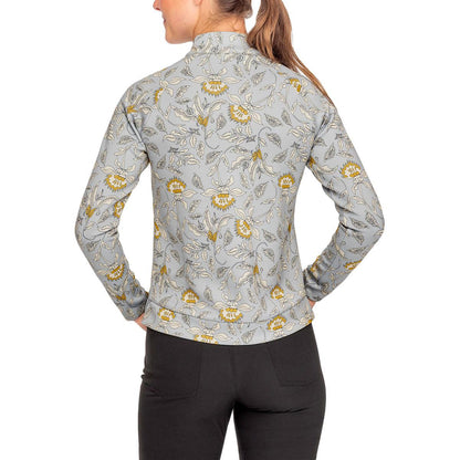 Kastel Dove Vintage Jacobean Scuba Pullover 1/2 Zip