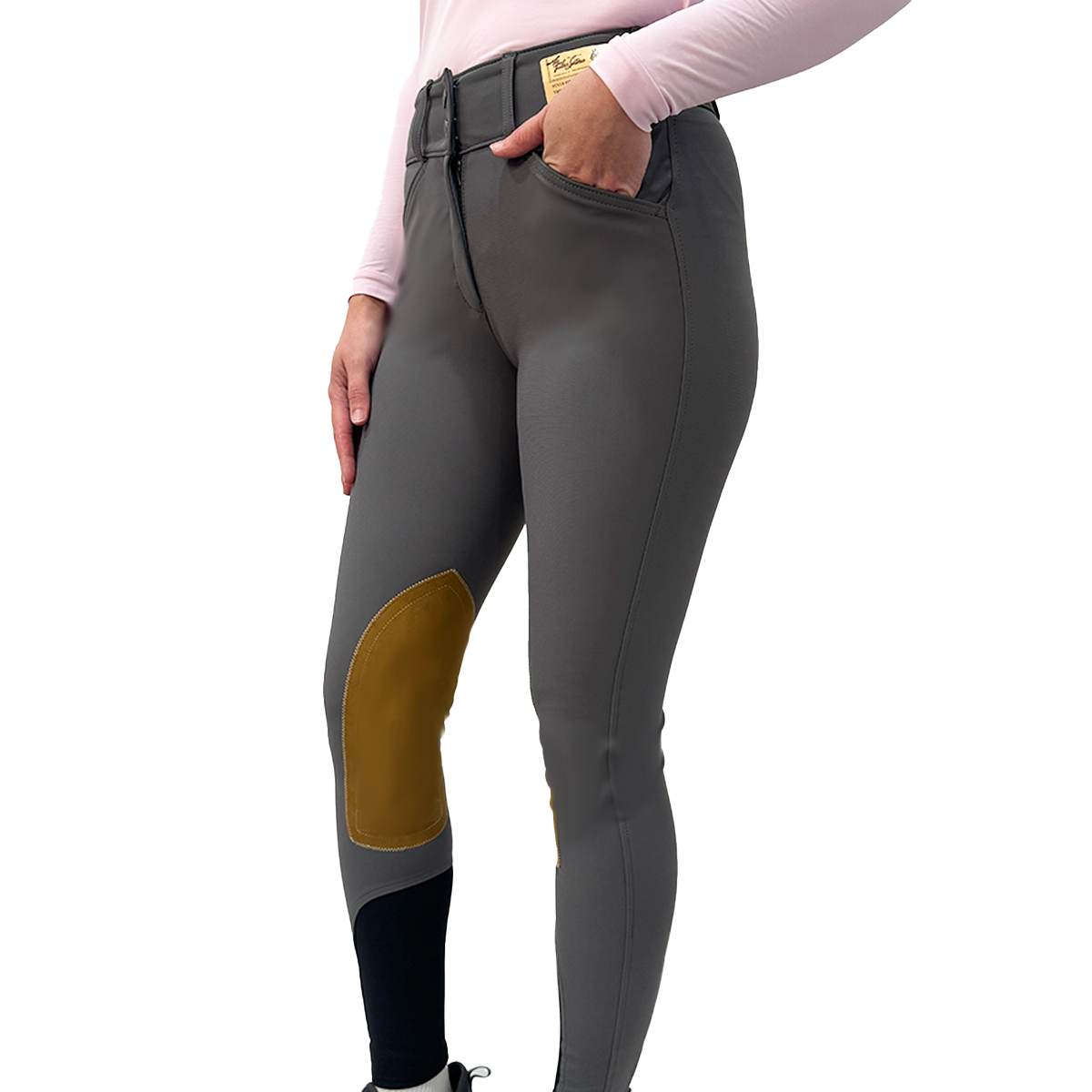 Tailored Sportsman Mid Rise Front Zip TechLight Knee Patch Breech