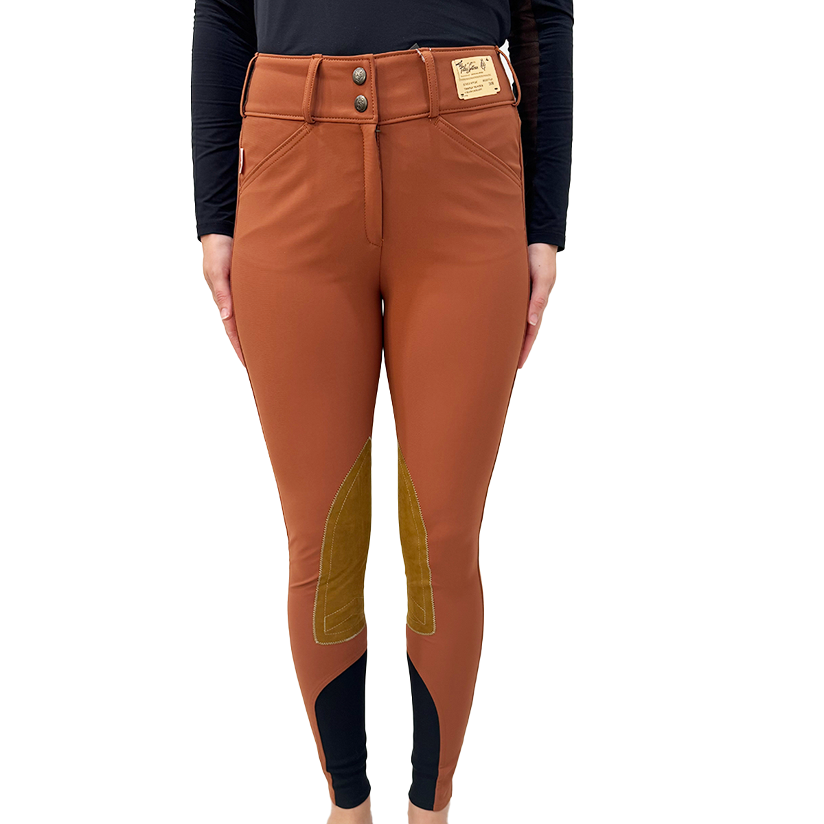 Tailored Sportsman Mid Rise Front Zip TechLight Knee Patch Breech