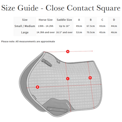 LeMieux Essence Close Contact Square Saddle Pad