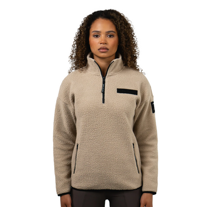 Maya Delorez Unisex Teddy Halfzip Sweater
