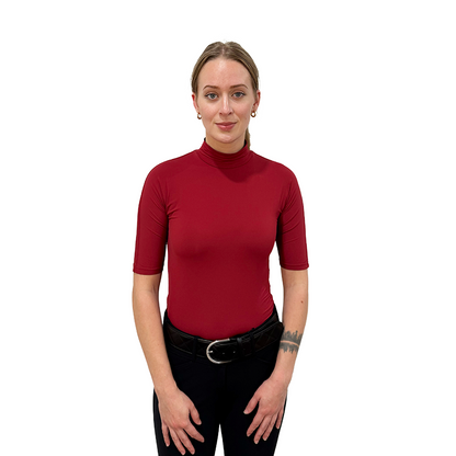 Tailored Sportsman Ladies Icefil Mock Neck Short Sleeve Sun Shirt