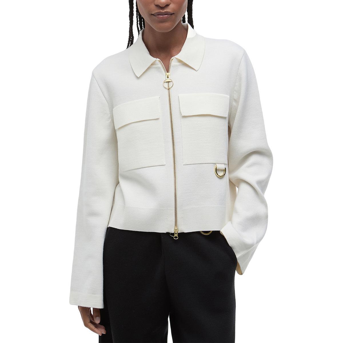 Barbour Women's Alma Knitted Zip Through Cardigan