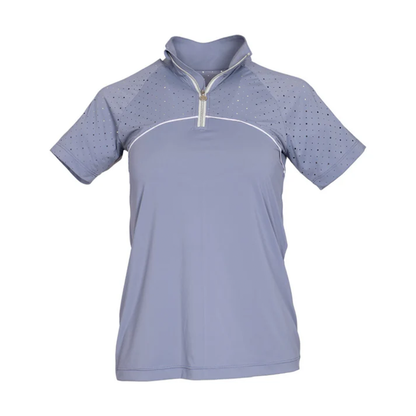 Dapplebay Women's Lady 1/4 Zip Aircut Short Sleeve Riding Top