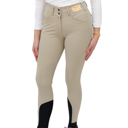 Tailored Sportsman Ladies TechLight Front Zip Boot Sock Silicone Patch Breeches