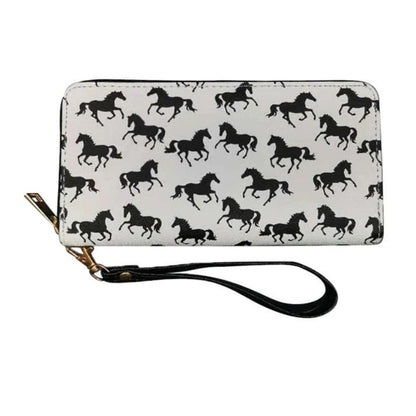 AWST Int'l Lila Wallet with Wristlet- Lila Silhouettes
