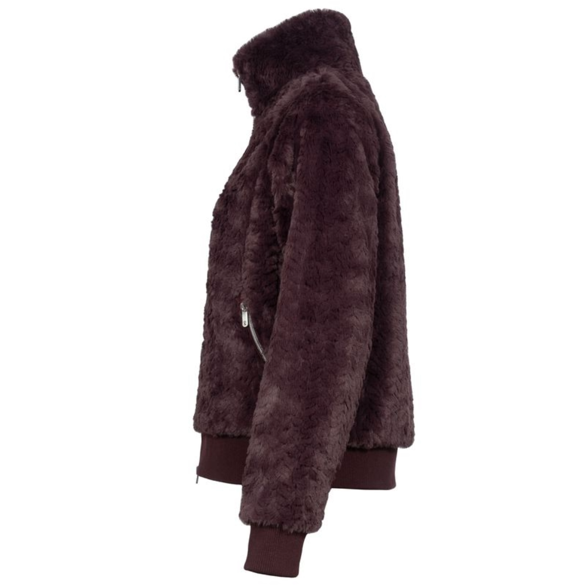 Cavallo Women's Cavaldea Mink Fleece Jacket-Dusty Plum-Side View
