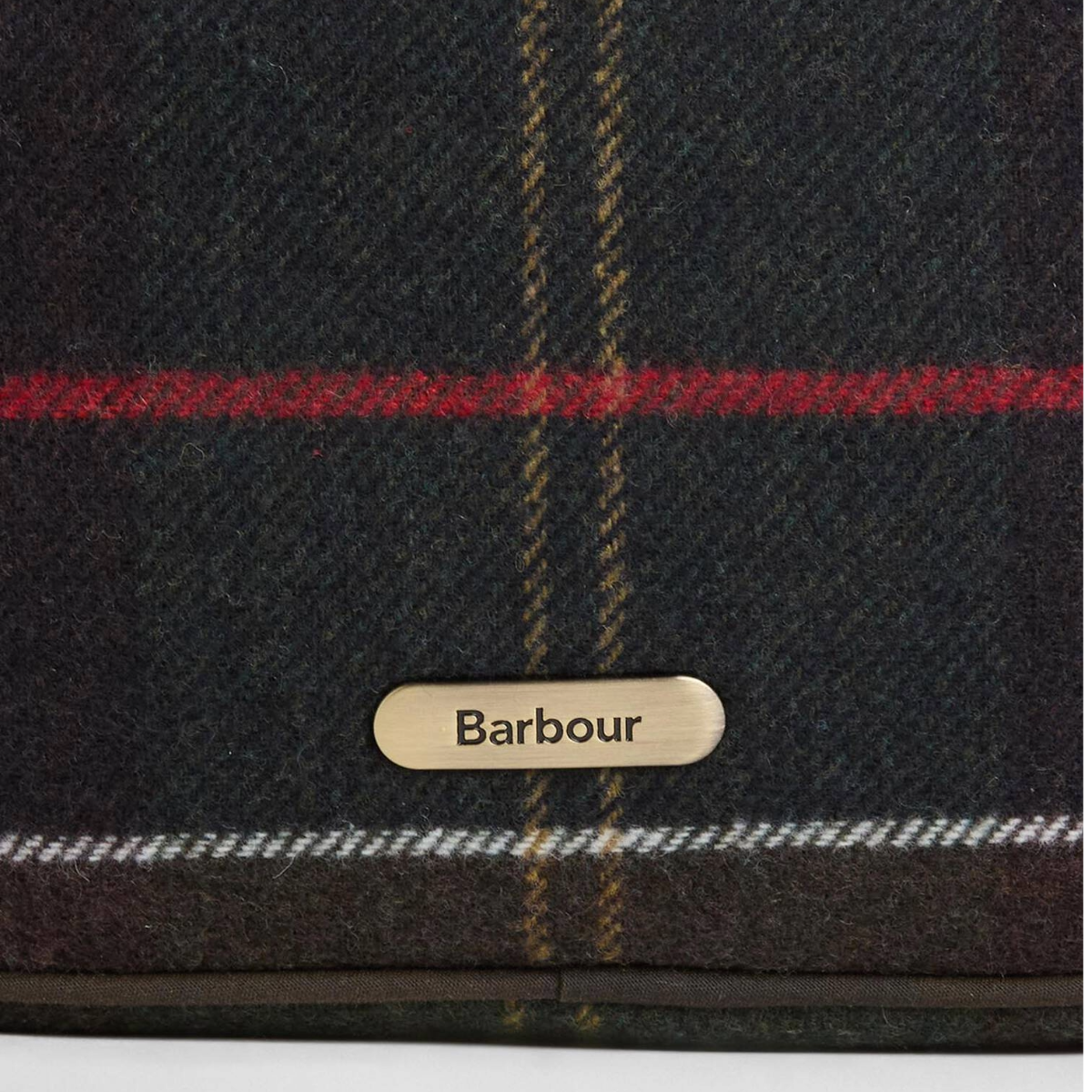 Barbour Contine Tartan Mini Crossbody Bag, Classic Tartan,  logo view