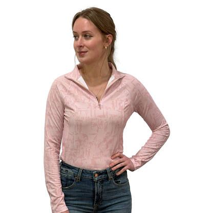 Ariat Women's Sunstopper 3.0 1/4 Zip Baselayer