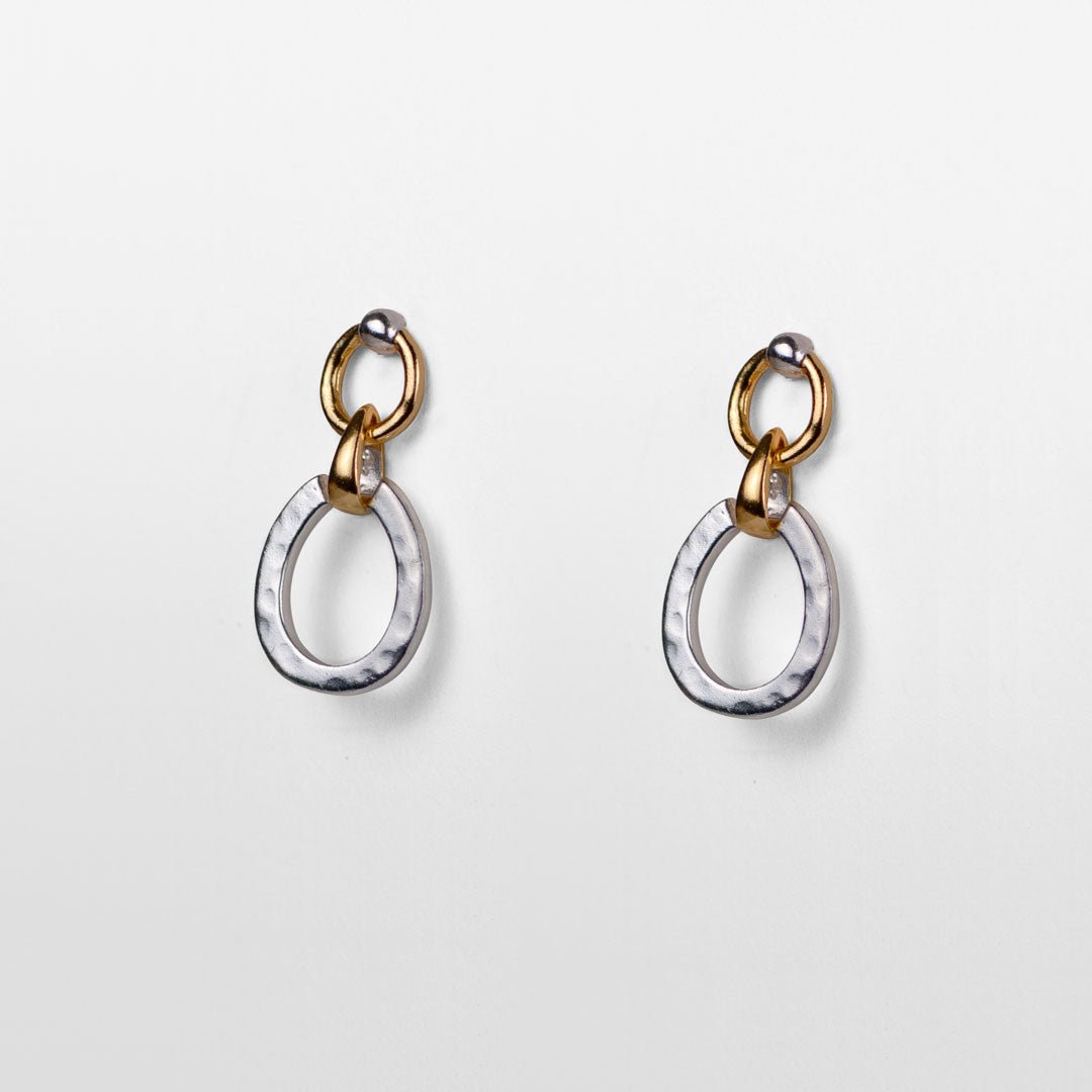 Urban Equestrian  Equinox - Equestrian Horseshoe Earring Two Tone