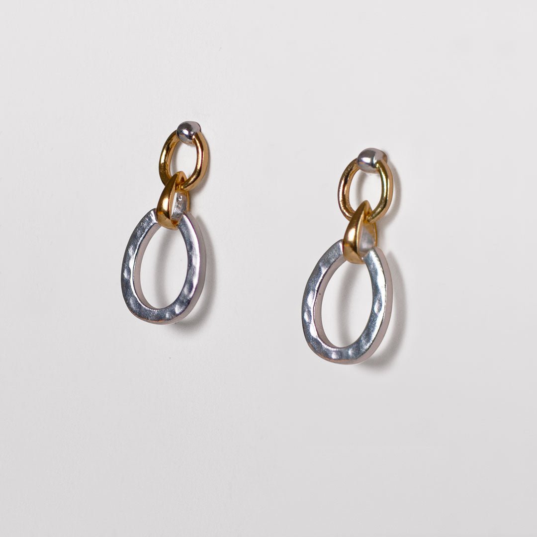 Urban Equestrian  Equinox - Equestrian Horseshoe Earring Two Tone