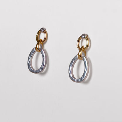 Urban Equestrian  Equinox - Equestrian Horseshoe Earring Two Tone