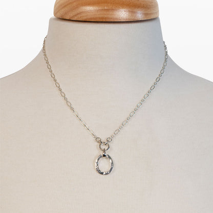 Urban Equestrian  Equinox- Equestrian Horseshoe Necklace in Silver