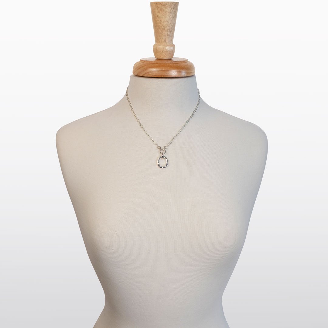 Urban Equestrian  Equinox- Equestrian Horseshoe Necklace in Silver