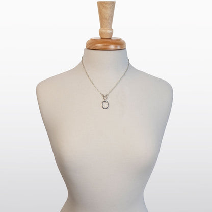 Urban Equestrian  Equinox- Equestrian Horseshoe Necklace in Silver