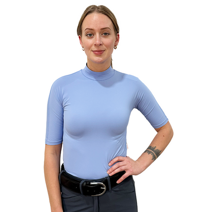 Tailored Sportsman Ladies Icefil Mock Neck Short Sleeve Sun Shirt