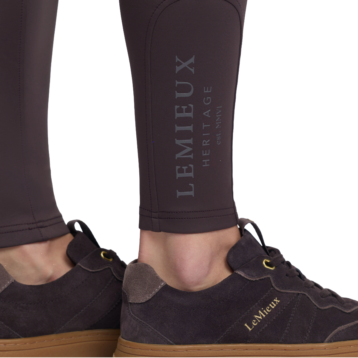 LeMieux Women's Heritage Check Bregging-Cocoa-Model view