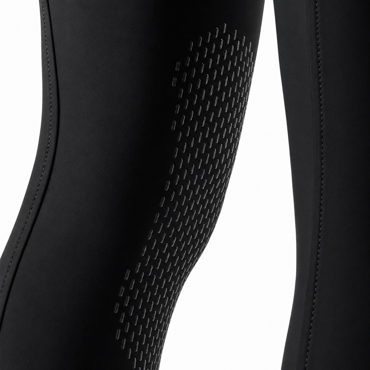 Equiline Men's Grafton B-Move Knee Grip Breeches Model View in Black