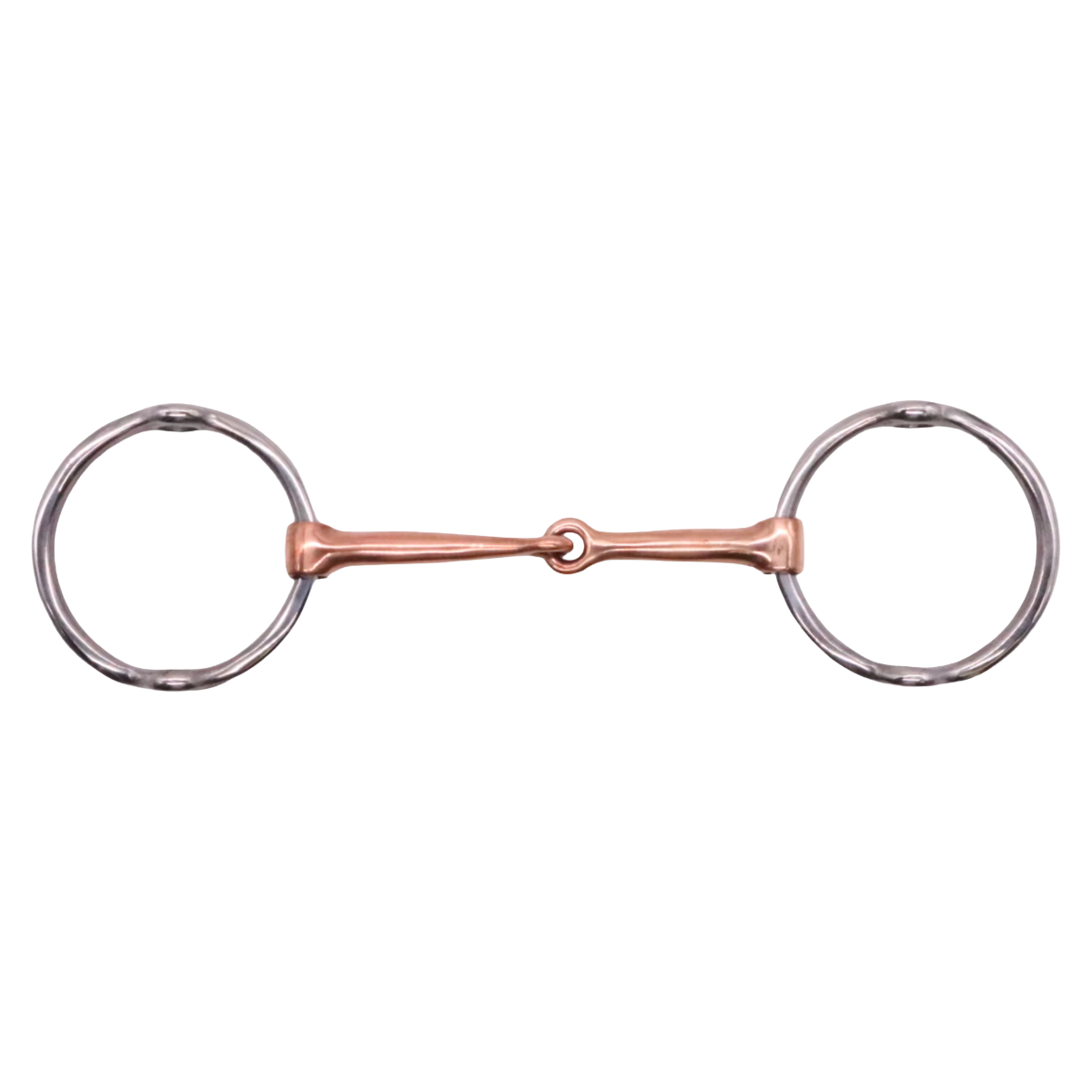Jake Adams Single Jointed Copper Loose Ring Gag Bit