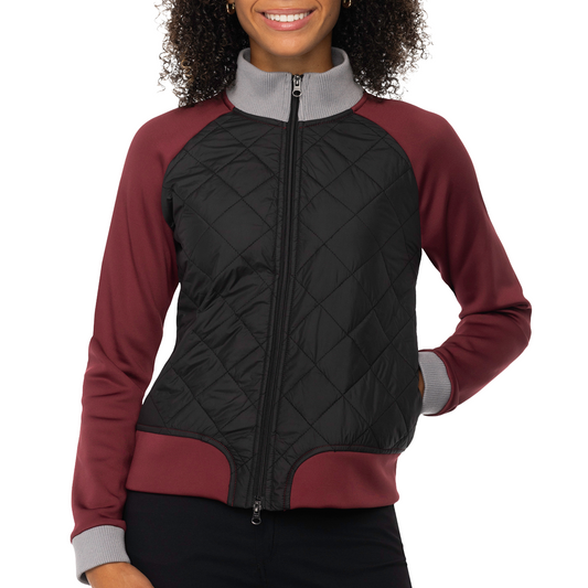 Kastel Women's Quilted Color Block Jacket
