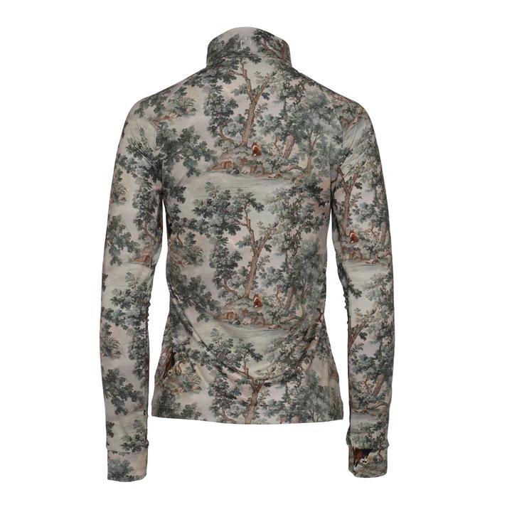 Dapplebay Women's Hunt Tapestry 1/4 Zip Long Sleeve Riding Top