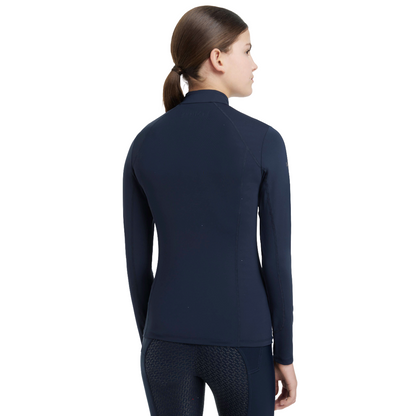 LeMieux Young Rider Classique Base Layer-navy-model-rear view