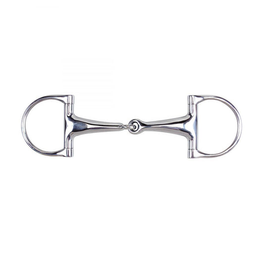 Korsteel Stainless Steel Featherweight Dee Ring Snaffle Bit
