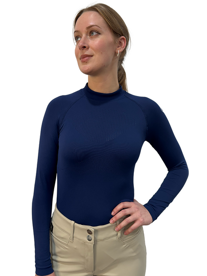 Equiline Women's Ceam Seamless Long Sleeve Polo