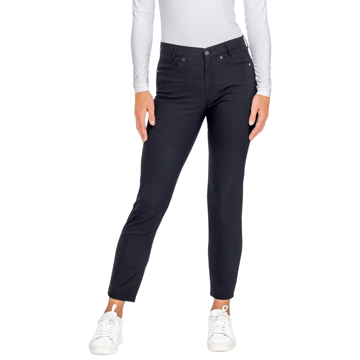 Kastel Women's Black Tailored 7/8" Active Pant
