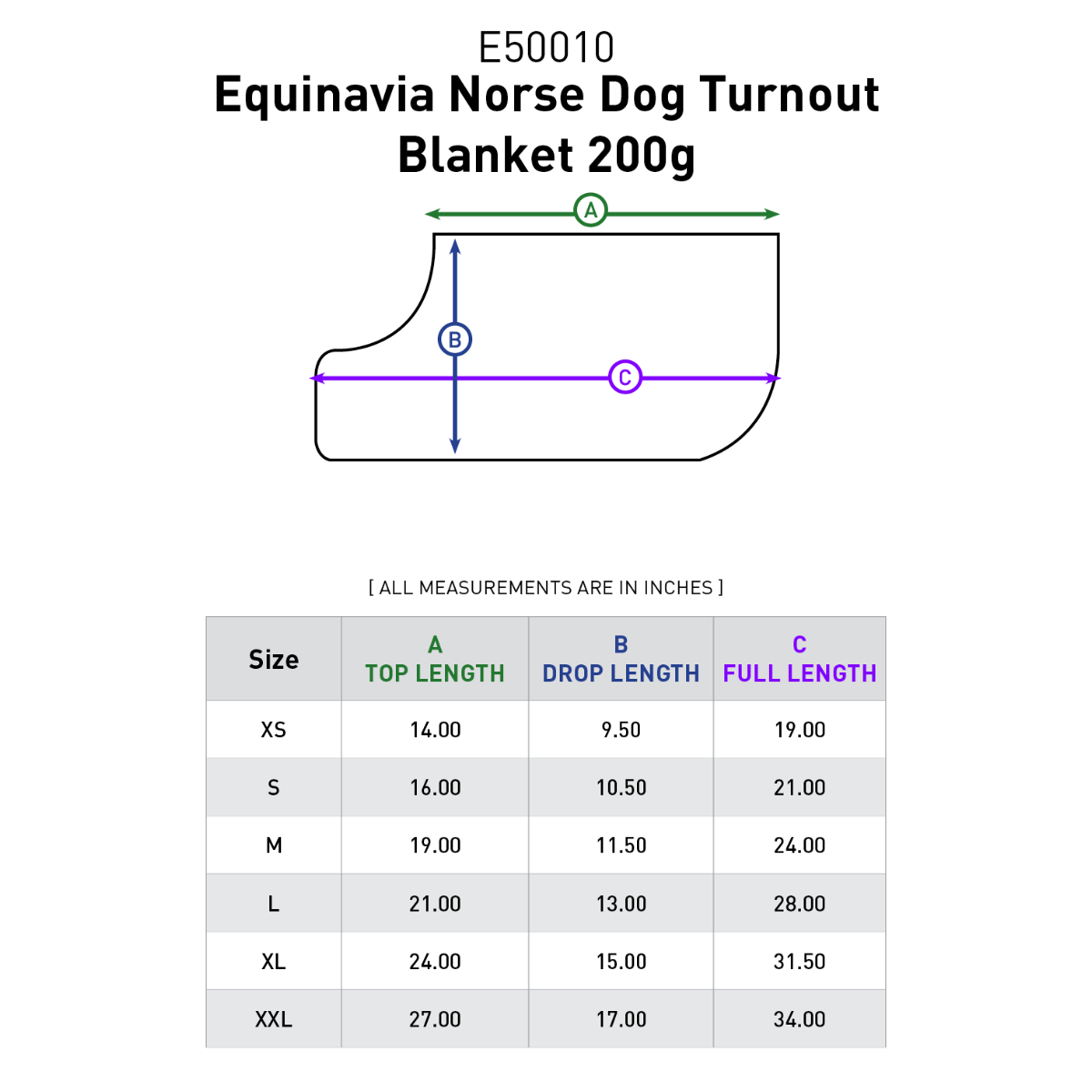 Equinavia Arktis Dog Turnout Blanket 200g
